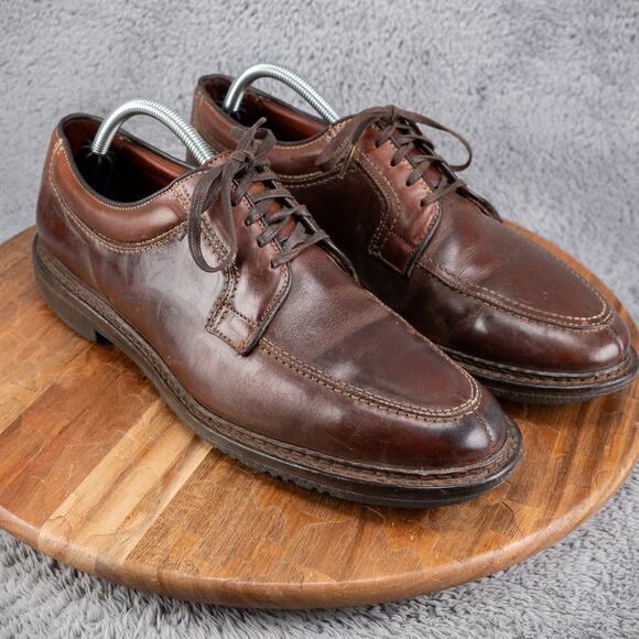 Allen Edmonds Men Shoe Wilbert Size 11D Brown Oxford Moc Toe - Picture 1 of 11